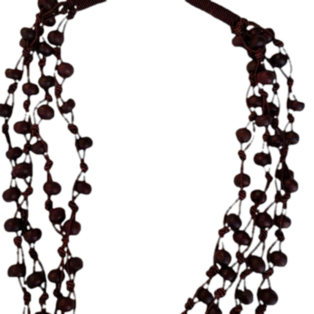 Red Bead & Cord Necklace